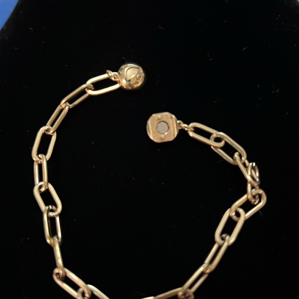 Authentic Swarovski sun moon stars charm link magnetic closure bracelet - Picture 4 of 5